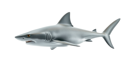 shark isolated on white