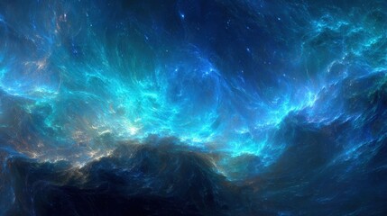 Fototapeta premium Abstract Colorful Nebula Space Landscape