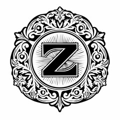 Monogram infinity logo, geometric linear loop design element, parallel thin line infinite art decoration, harmony emblem