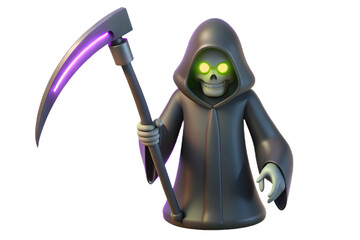 halloween witch with a broom vector illustration halloween ninja 3d monster icon