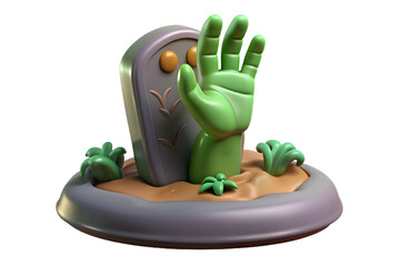 cactus in a pot green isolated illustration icon 3d toy concept vector design icon