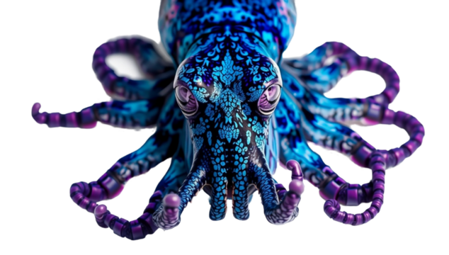 octopus on white background