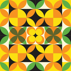 abstract seamless pattern with flowers