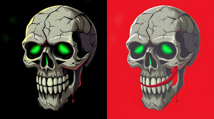 Zombie Skull Design