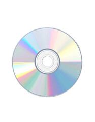 Circular, iridescent disc, data storage
