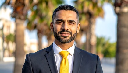 Businessman portrait outdoors