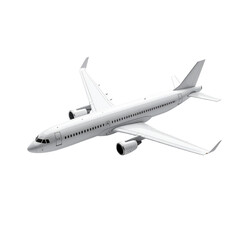 White passenger jet in flight (3)