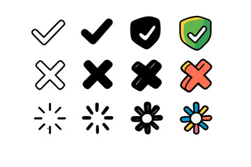 Fototapeta premium Access Verification Icons.