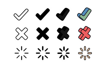 Fototapeta premium Access Verification Icons.