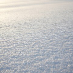Close up Snow Texture Background With Sunlight Reflection In Winter Season
