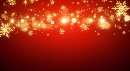 Christmas background with glitter snowflakes