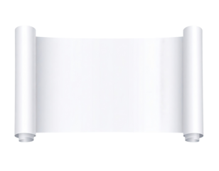 Blank scroll of white paper (1)