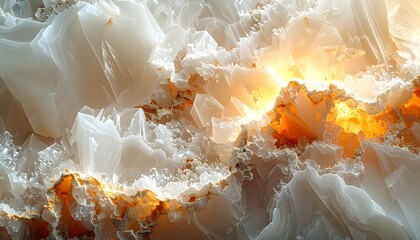 Abstract crystalline rock formation