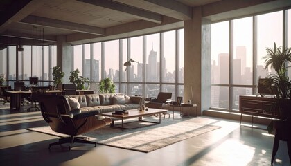 Generated image stock photo classy apartment office building high rise