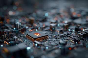 Ai generated cybersecurity strategies for business protection digital environment infographic concept