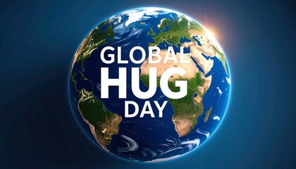 Earth globe graphic with "GLOBAL HUG DAY" text
