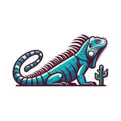 Obraz premium iguana illustration design