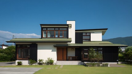 Modern Japanese-style Two-story House / モダンな和風二階建て住宅