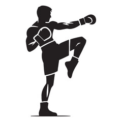Boxing vector illustration on a white background.Simple design,perfect for various uses.