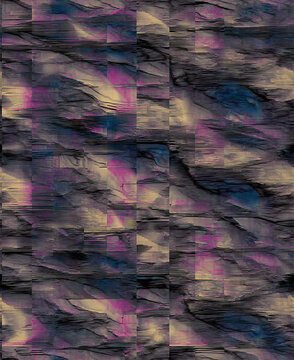 Colorization of rock surfaces pattern