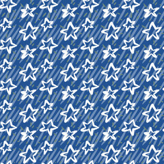 abstract seamless pattern with stars
