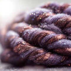 Closeup textured yarn