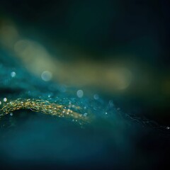 Abstract teal and gold background design