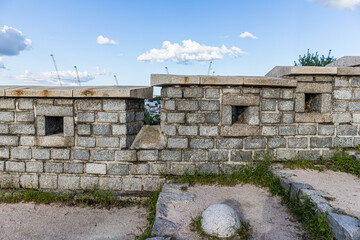 Seoul, South Korea &ndash; September.21.2025: Stone Fortress Wall at Naksan Park