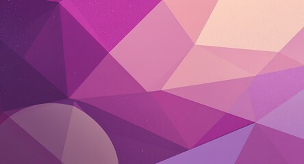 Fototapeta premium Abstract Purple and Pink Geometric Low Poly Background Design Texture