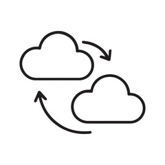 Cloud Data Exchange Icon