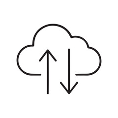 Cloud Data Transfer Icon