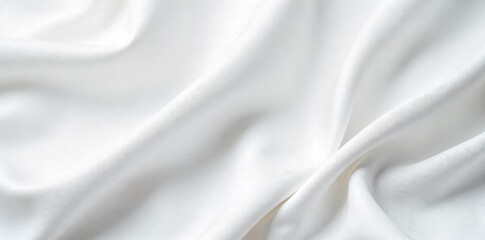 Pristine White Cotton Fabric A Close-Up of Minimalist Elegance and Timeless Style, Representing Pure Fashion Design