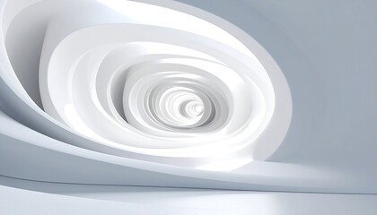 Fototapeta premium Abstract white architectural space