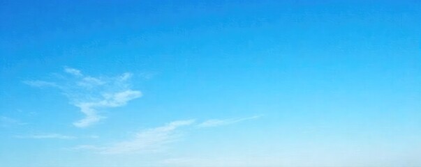 Obraz premium Vast, cloudless expanse of brilliant blue sky, perfect for serenity, tranquility, and peaceful backgrounds Ideal for travel, nature, and weather-related projects , horizon, sun