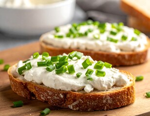 Creamy cheese on toast