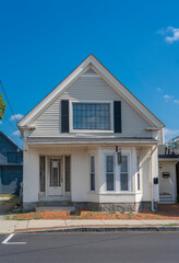 facade view of residential house under sunlight
