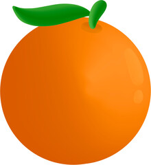 3D orange illustration