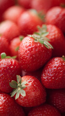 Strawberries Closeup Background Wallpaper