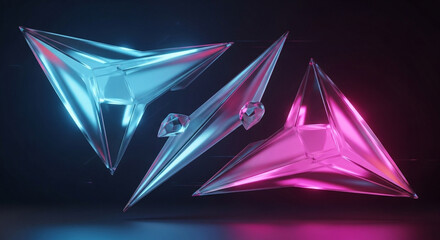 Glowing orbs & crystals illustration