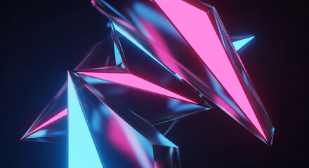 Glowing orbs & crystals illustration