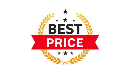 Best price round label