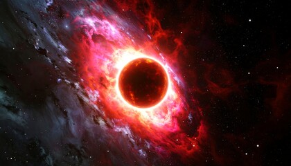 Fiery cosmic event in deep space