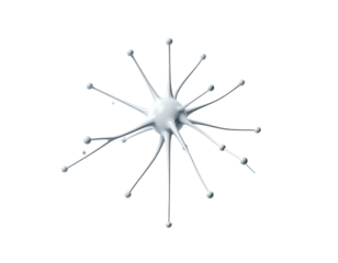 Radial, stylized,  cell, network, design