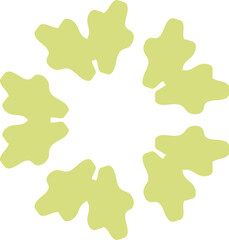 Abstract Curved Star-Like Vector Shape with Organic Perspective Design Flowing Geometric Organic Form for Creative Decoration and Backgrounds