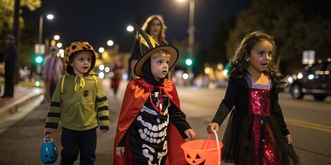 Halloween Walk at Night
