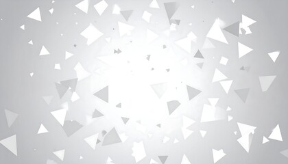 Abstract gray background with scattered triangles