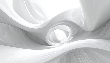Abstract grayscale swirls forming tunnels