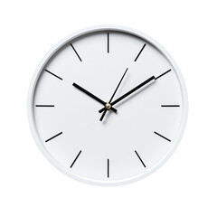 Modern Wall Clock: Minimalist design with a clean, modern wall clock. showcasing the simplicity of timekeeping, a perfect blend of form and function