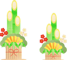 門松のイラスト