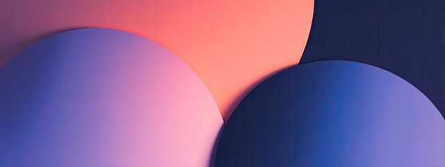 Abstract shapes of vibrant colors